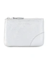 Comme Des Garçons Top Zip Wallet In Metallic