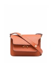 Marni Trunk Mini-bag In Smooth Calfskin In Orange