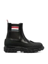 Thom Browne Chelsea Boot With Chunky Rubber-sole Detail In Black