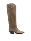 Isabel Marant Denvee Suede Knee-high Boot In Neutrals