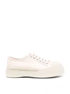 MARNI PABLO LACE-UP LEATHER SNEAKERS,16272192