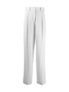 Stella Mccartney High-waisted Wide-leg Trousers In Grey