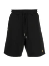 Bel-air Athletics Crest Logo-embroidered Cotton-jersey Shorts In Black