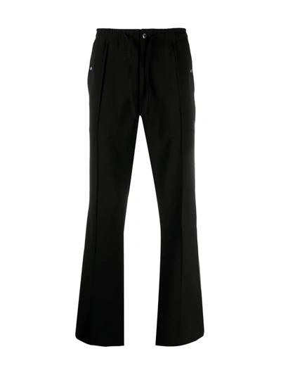 Needles Mid-rise Flared Cropped Trousers In Black