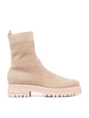 Gianvito Rossi Torrance Ankle-length Boots In Neutrals
