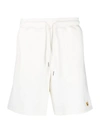 Bel-air Athletics Crest Logo-embroidered Cotton-jersey Shorts In White