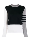 THOM BROWNE FUN-MIX 4-BAR STRIPE JUMPER,15260020