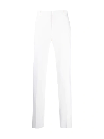Alexander Mcqueen Straight-leg Tailored Trousers In White