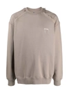 Ader Error Kaput Logo-embroidered Sweatshirt In Neutrals