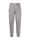 Polo Ralph Lauren Fleece Cotton Track Pants In 灰色