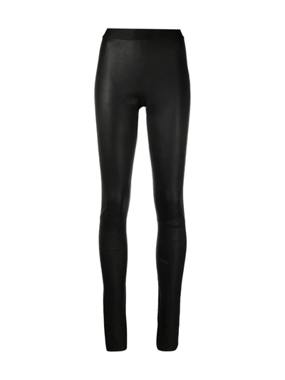 Ann Demeulemeester Pellem Leggings - 黑色 In Black