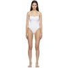 Eres Aquarelle One-piece Swimsuit With Thin Straps In Sable Gris