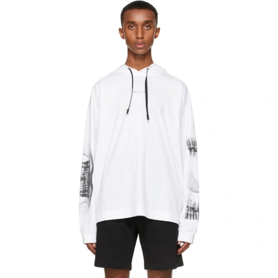 Alyx Graphic-print Pullover Hoodie In Bianco