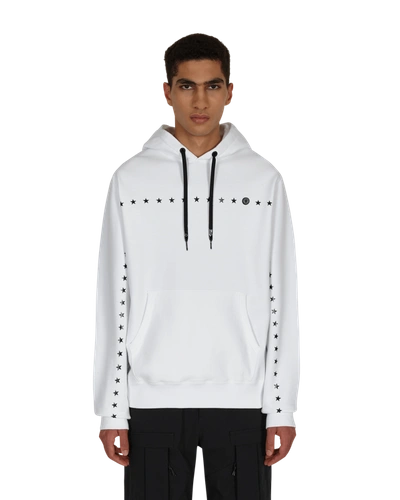 Moncler Genius 7 Moncler Frgmt Hiroshi Fujiwara Printed Stars Hooded Sweatshirt In White