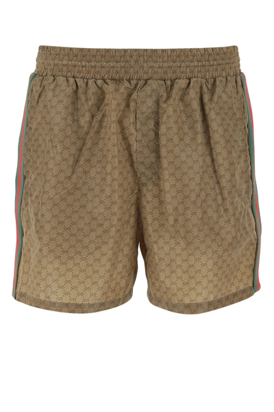 Gucci Printed Nylon Swimming Shorts  Nd  Uomo 50 In Multicolor