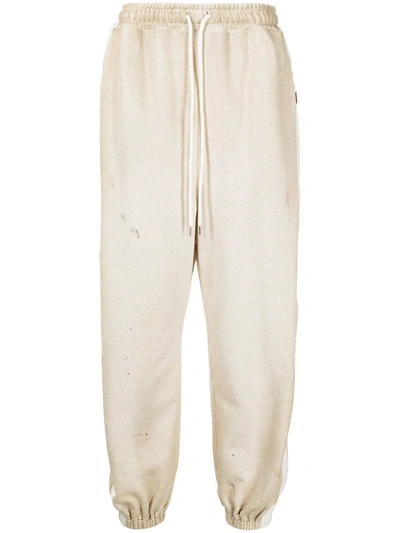 Miharayasuhiro Stripe Detail Track Pants In Nude