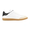 Isabel Marant Bryce Vintage Leather Sneakers In White