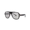 Versace Matte Black Square-frame Sunglasses