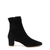 BY FAR SOFIA 50 BLACK SUEDE ANKLE BOOTS,4076559