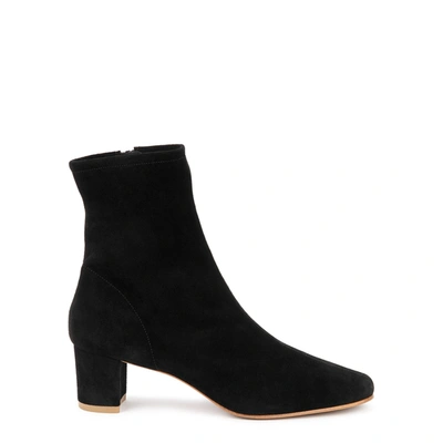 By Far Sofia 50 Black Suede Ankle Boots