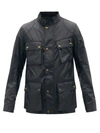 Belstaff Fieldmaster Waxed Cotton-canvas Jacket In Black