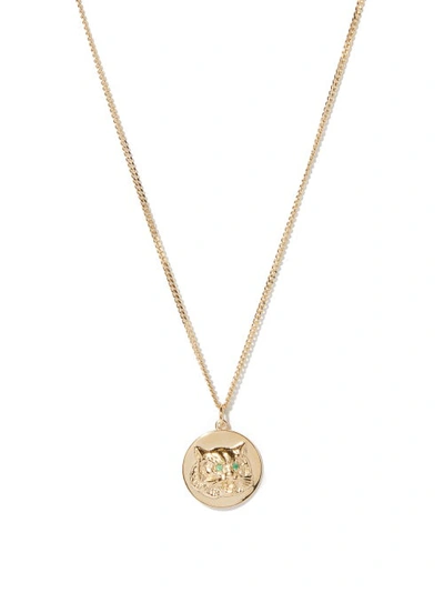 Miansai Tiger's Eye Emerald & Gold-vermeil Necklace