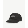 Ganni Embroidered Organic Cotton-twill Baseball Cap In Phantom
