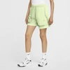Nike Dri-fit Swoosh Fly Women's Basketball Shorts In Lime Ice,flat Gold