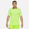 Nike Dri-fit Rise 365 Men's Short-sleeve Running Top In Volt,heather