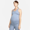 Nike Dri-fit Women's Tank (maternity) In Ashen Slate,black