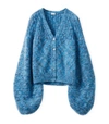 LOEWE LOEWE BALLOON-SLEEVED CARDIGAN,17069054