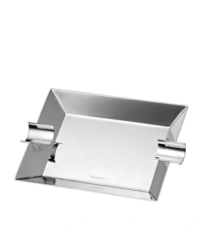 Christofle Large Silver-plated Uni Ashtray In Gray