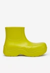 Bottega Veneta Green Matte 'the Puddle' Boots In Green