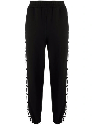 Versace Greca-pattern Track Pants In Black
