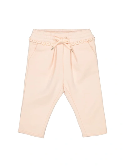 Chloé Kids Sweatpants For Girls In Rose