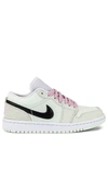 Jordan Air  1 Low Se Sneakers In Barely Green  Black  Light Arctic Pink