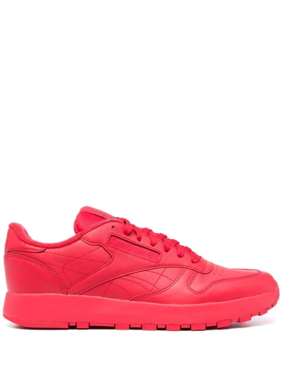 Maison Margiela X Reebok Project 0 Classic Leather Tabi Sneakers In Red