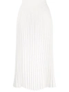 Mm6 Maison Margiela Mm6 Ladies Pleated Midi Skirt In White