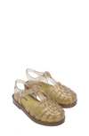 Mini Melissa Possession Fisherman Sandal In Beige Glitter