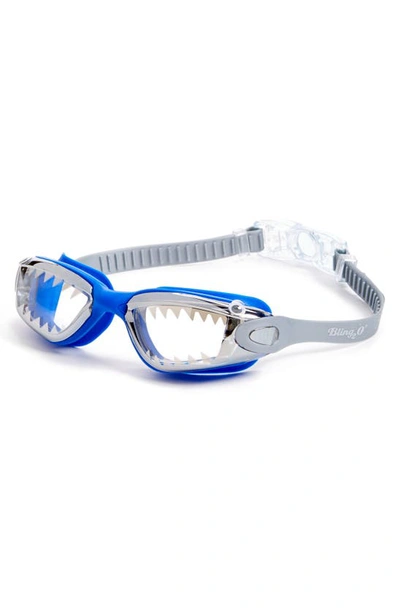 Bling2o Kids' 'jawsome' Swim Goggles In Royal Reef