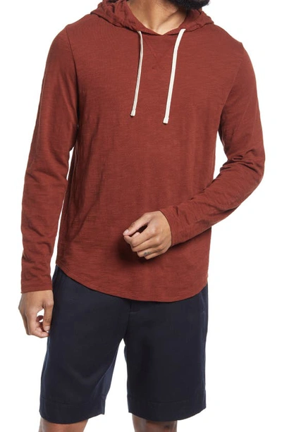 Vince Regular Fit Slub Hoodie In Saltillo