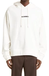 JIL SANDER LOGO GRAPHIC HOODIE,JPUT707533MT248608