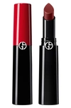 Giorgio Armani Lip Power Long-lasting Satin Lipstick In 504