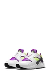 Nike Air Huarache Sneakers Dh4439-101 In White/ Neon Yellow/ Magenta