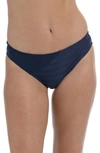 La Blanca Island Goddess Hipster Bikini Bottom In Indigo
