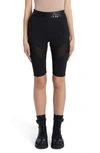 Moncler Logo Waist Pocket Bike Shorts In Black