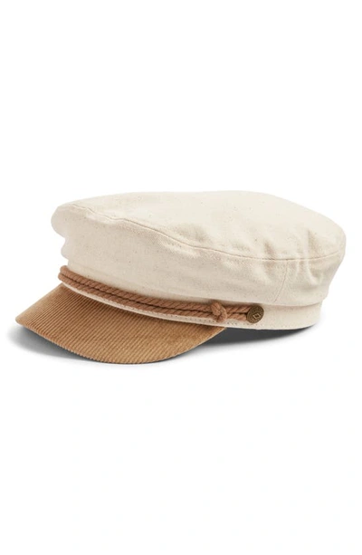Brixton Fiddler Cap In Beige/ Tan