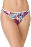 ON GOSSAMER TRIPLE MESH PRINT THONG,022150