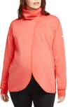 Nike Maternity Reversible Pullover In Orange