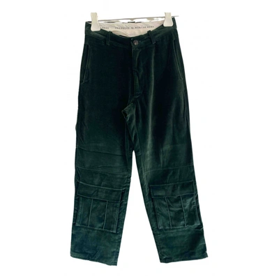 Pre-owned Martine Rose Trousers In Green